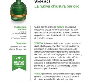 Verso Closures for oils oliva