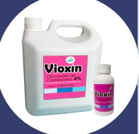 Jabón Vioxin a base de Gluconato de Clorhexidina