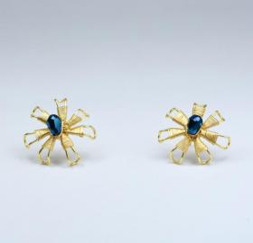 Murano glass stud earrings