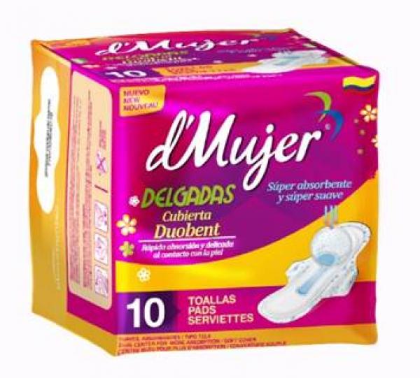 TOALLA HIGIÉNICA DELGADA CON ALAS