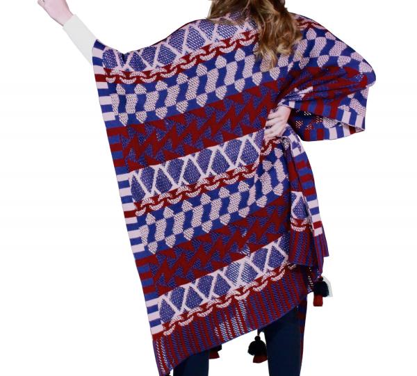 Cape Knitted Open Wave Image