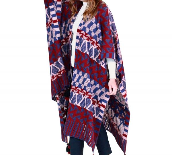 Cape Knitted Open Wave Image