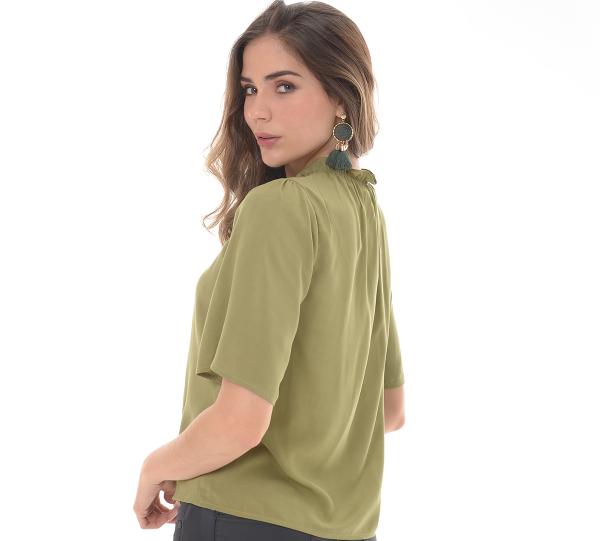 Women’s Olive Green blouse- 1331 Image