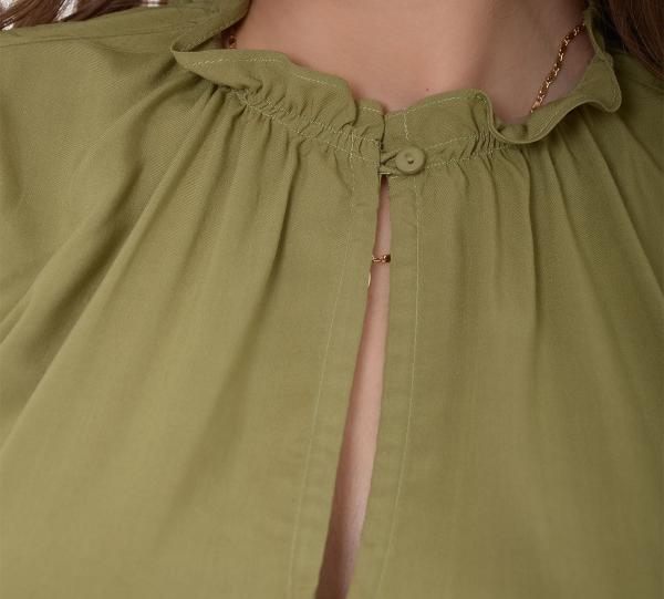 Women’s Olive Green blouse- 1331 Image