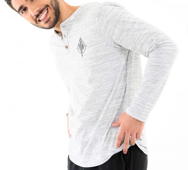 Gray long sleeve T-shirt - Men Image