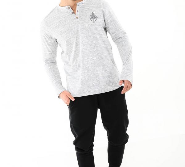 Gray long sleeve T-shirt - Men Image