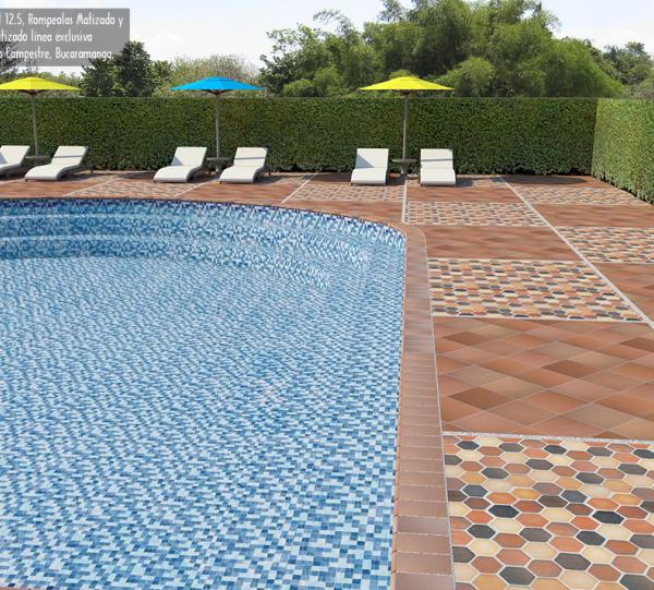 Clay hexagonal floor tile 12.5 cork exclusive line Image