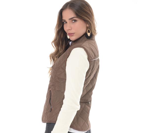 Women’s brown coffee Vest-1372 Image