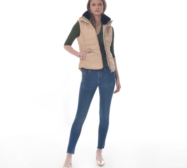 Women’s beige Vest-1371 Image