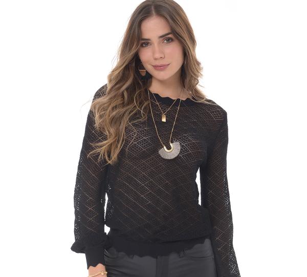 Women’s black sweater-1424 Image