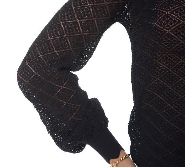 Women’s black sweater-1424 Image
