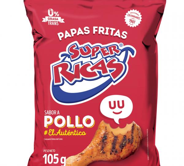Papas sabor a pollo - Super Ricas | COMESTIBLES RICOS S.A.| Colombian ...