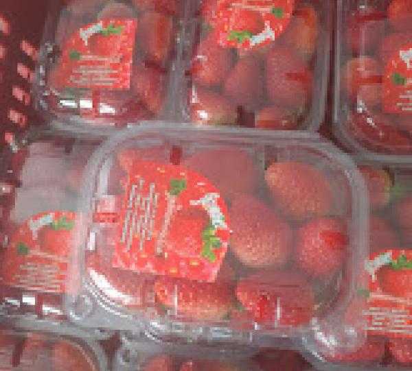 Fresh and Frozen Strawberry Image