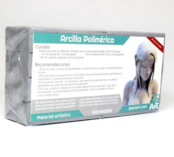 TRADITIONAL GRAY POLYMER CLAY 500 grams Image