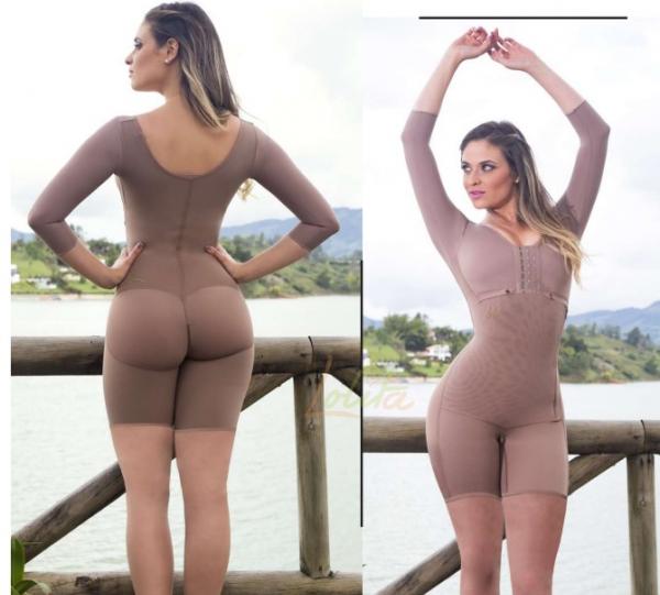 ZILA 4148922 – Mid-thigh girdle with bra and sleeves Image