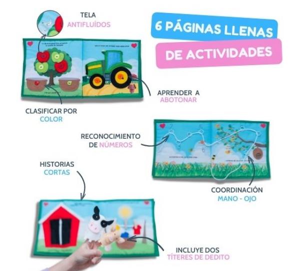 Un día en la granja - Activities fabric book Image