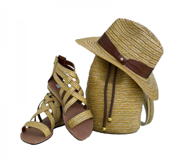 Handmade Combo Hat + Handbag + Sandals Image