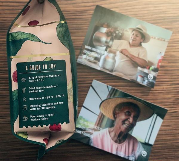 50 Amigas Coffee - Dulcinea Edition, 12 Oz | Arabica, Whole Bean Coffee, Medium Roast, Direct Trade Women Farmers, Single Origin Image