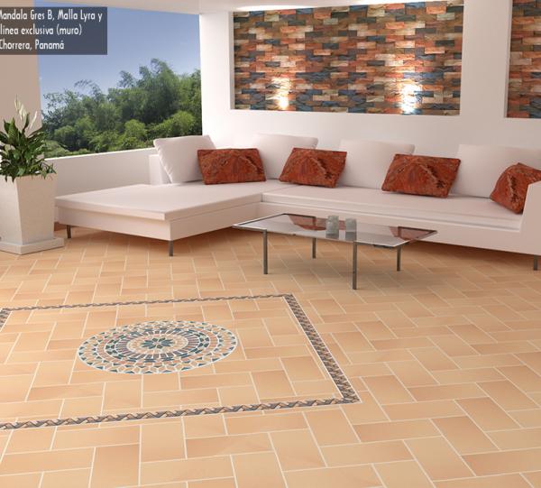 Clay floor tile 40x20 exclusive line Image