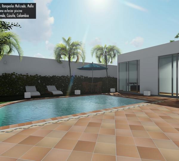 Clay floor tile 30x30 exclusive line Image