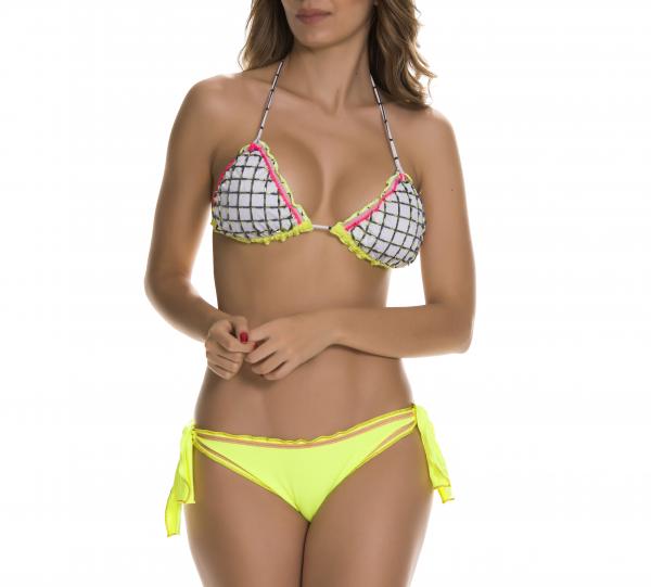 527 Triangle bikini with embroidery and decorations Image