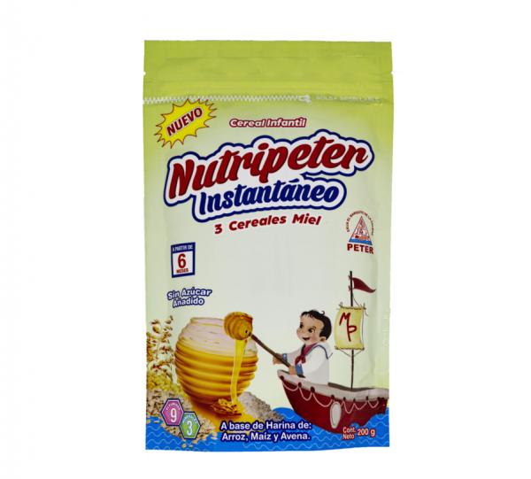 Instant Cereal for Children - 3 Cereals with Honey flavor