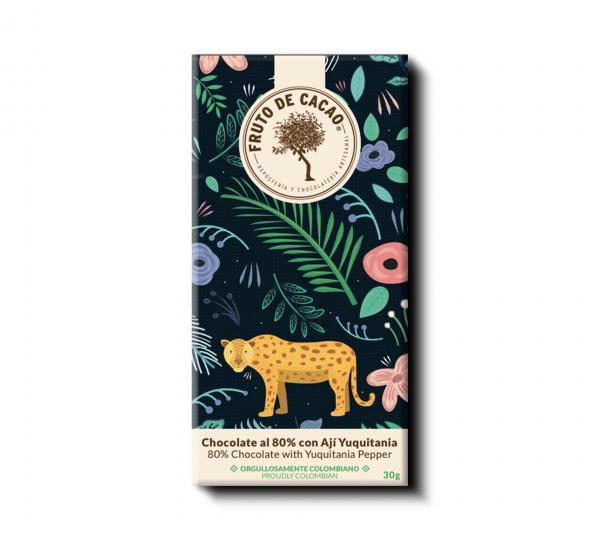 70% chocolate bar with Yuquitania chilli Image
