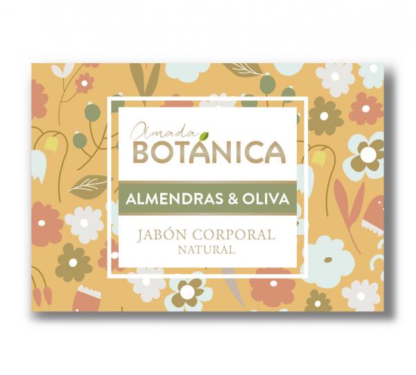 Almond & Olive Natural Soap Bar Image