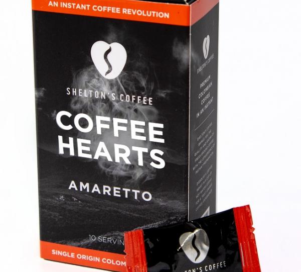 Flavoured Coffee Hearts - Amaretto Flavour Image