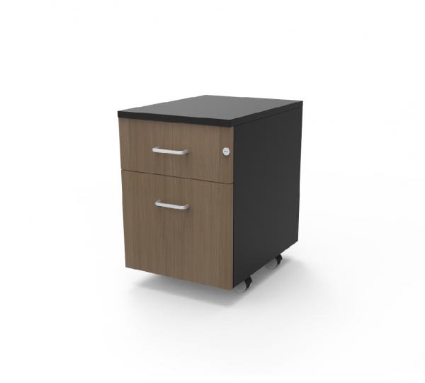 1x1 low filing cabinet with casters Image