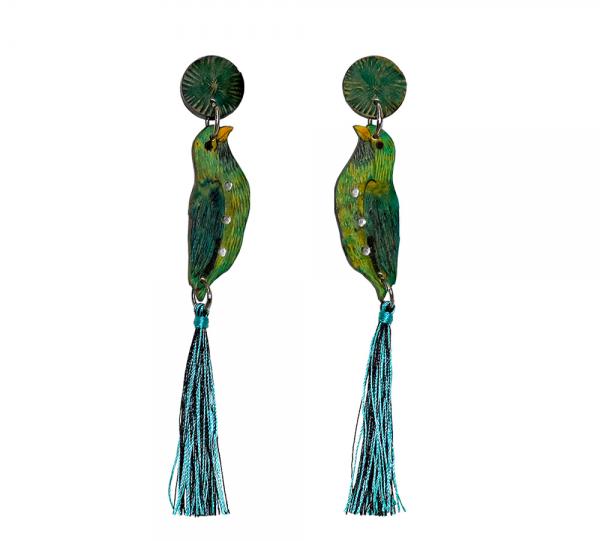 TILE BIRD EARRINGS Image