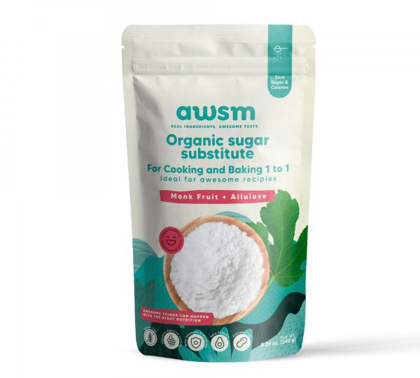 Organic Sugar substitute to cooking and baking 1 to 1 like sugar (Allulose + Monk Fruit) Image