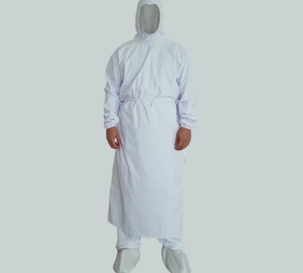 WATERPROOF PLUS HOODED GOWN FOR MAXIMUM PROTECTION Image