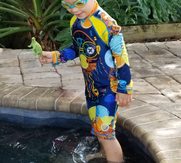 KINDS SWIMWEAR - LONG SLEEVE SUNSUIT Image