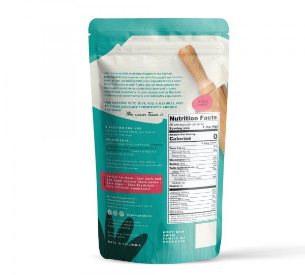 Organic Sugar substitute to cooking and baking 1 to 1 like sugar (Allulose + Monk Fruit) Image