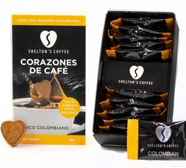 Flavoured Coffee Hearts - Classic Colombian Image
