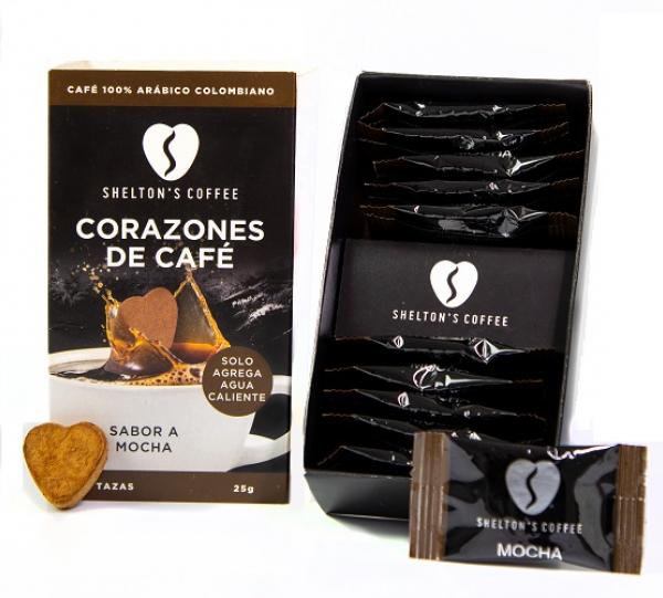 Flavoured Coffee Hearts - Mocha Flavour Image