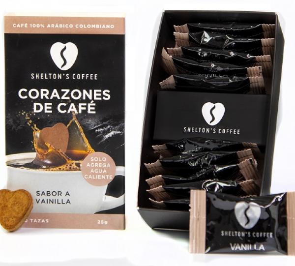 Flavoured Coffee Hearts - Vanilla Flavours Image