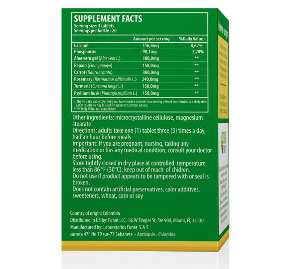 Digest relief blend papaya enzymes, turmeric, 60 chew tabs Image