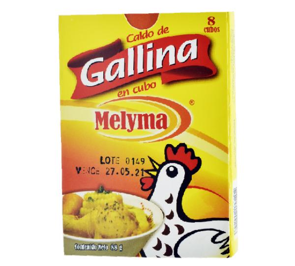 Chicken broth box of 8 cubes Productos Alimenticios Melyma S.A.S