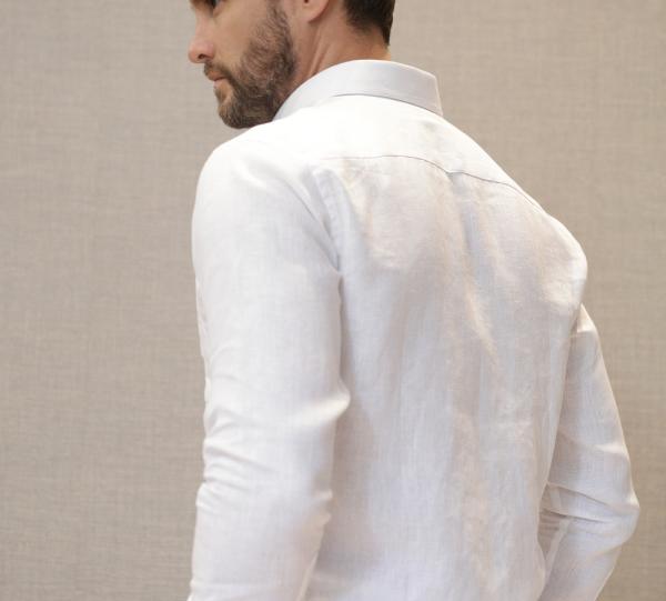 Long Sleeve Shirt 100% Linen Image
