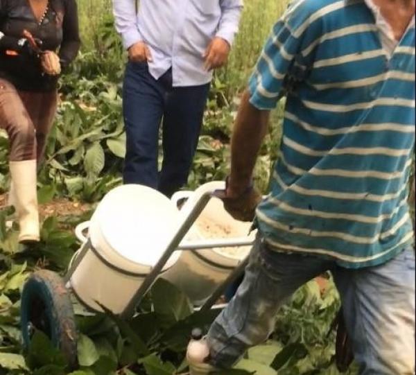 Cart 2 cilidrical containers Image