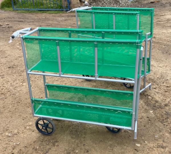 Clipped flower / supply cart Image