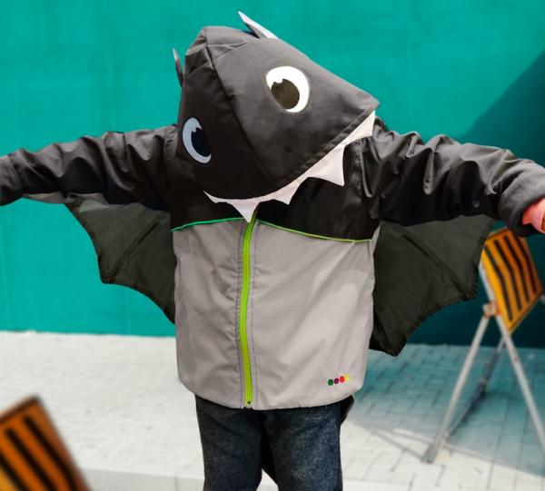 Gray Bat Waterproof Jacket Image