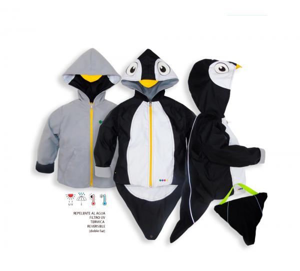 Black Penguin Waterproof Jacket Image