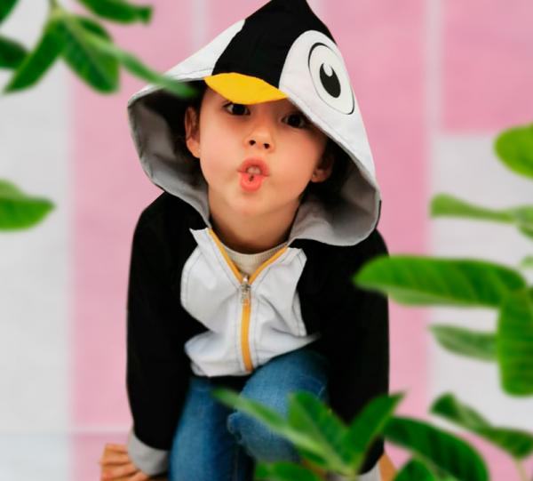 Black Penguin Waterproof Jacket Image