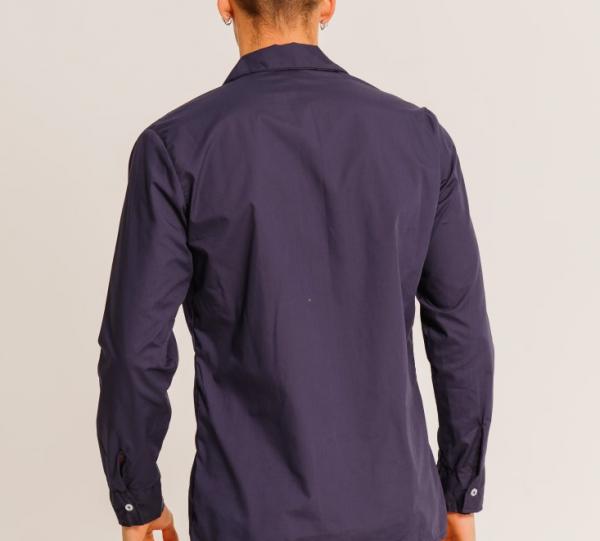 Men's Long Sleeve Denim Shirt - Short Sleeve Image