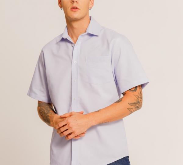 Oxford Men Shirt - Long Sleeve & Short Sleeve Image