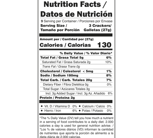 Crackers Dux Golden Display 8,6 Oz  Image