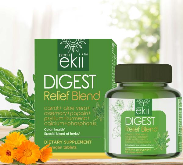 Digest relief blend papaya enzymes, turmeric, 60 chew tabs Image